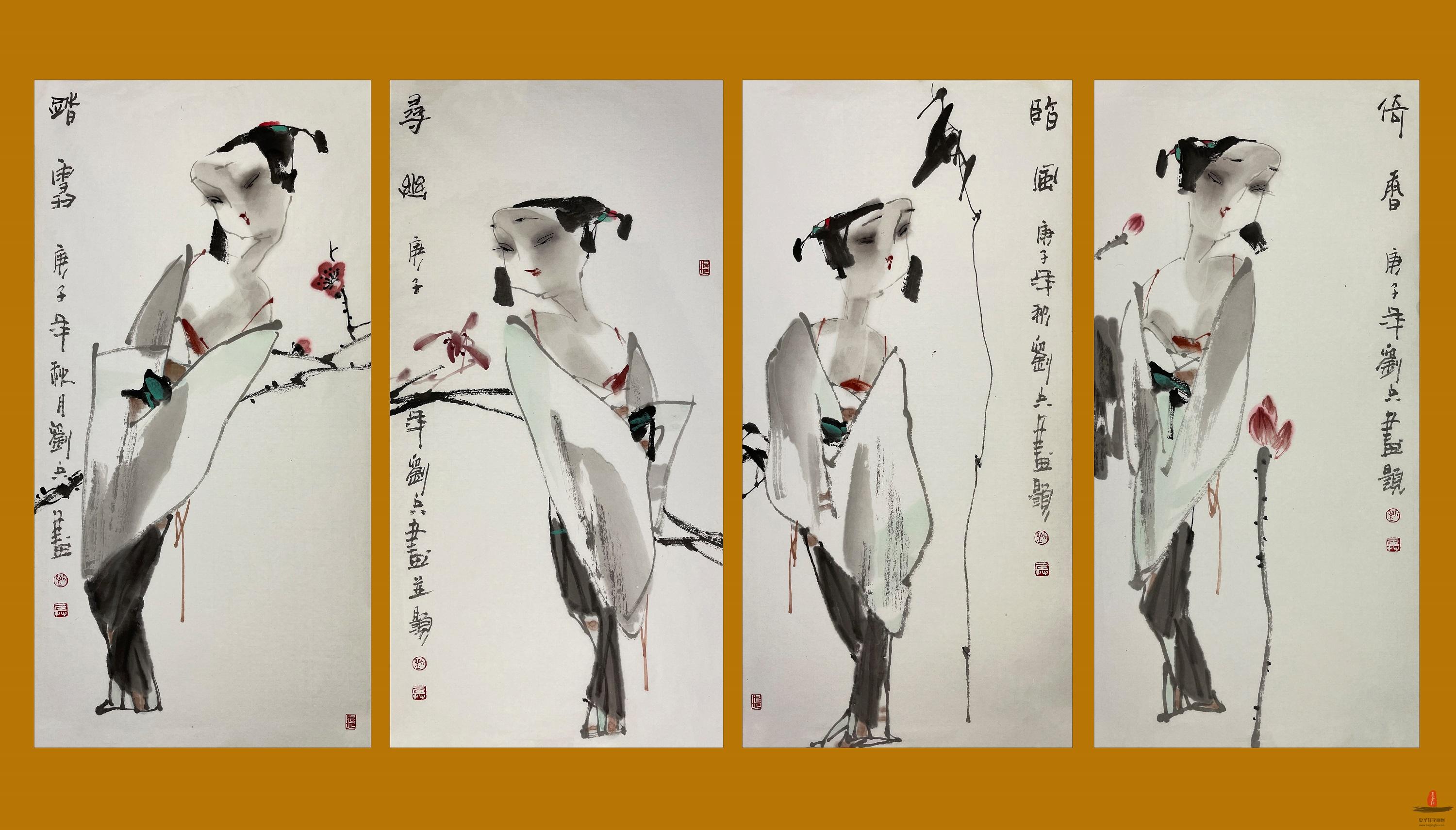 刘兵 人物画《仕女图》